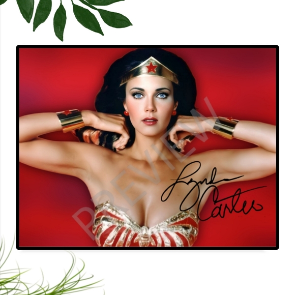 Linda Carter Sexy WONDER WOMAN Art Poster Framed 12x18 - Picture 1 of 1